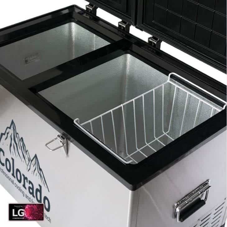 מקרר לרכב - 80L - נירוסטה - 2 תאים - CMP80 - Colorado – תמונה 3