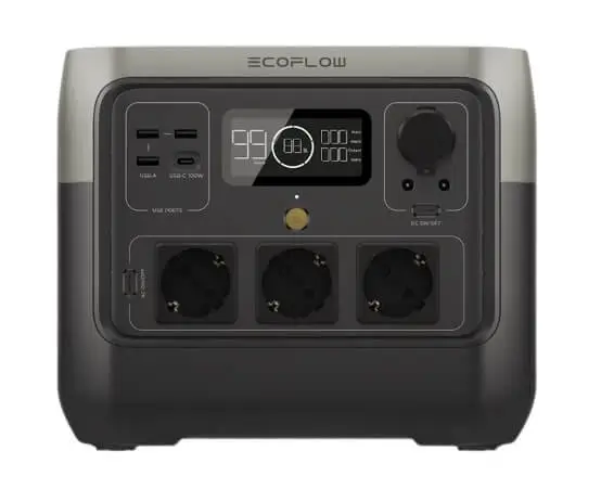 תחנת כוח ניידת - ECOFLOW RIVER 2 PRO - קיבולת 768Wh הספק 800-1600W – תמונה 2