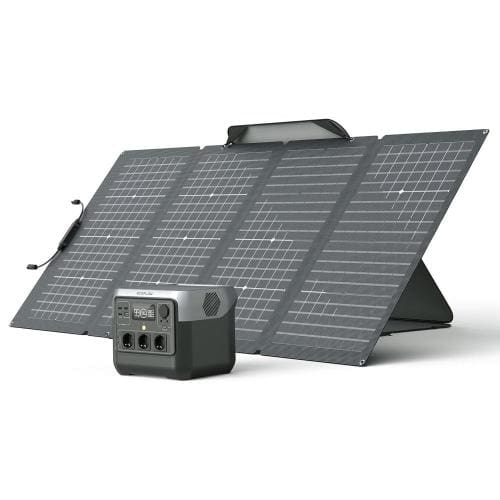 קיט סולארי ECOFLOW - תחנת כח RIVER2 PRO 800W + פאנל סולארי מתקפל 220W